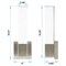 Luxrite 14in Square Modern LED Wall Sconce Brushed Nickel 5CCT 2700K-5000K 16W 1000LM Dimmable Damp Rated LR32167-1PK - alternate 6